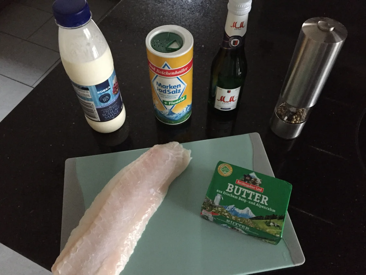 Rezept: Fisch: Wolfsbarschfilet in Champagner-Sahne-Sauce Bild Nr. 3822 Fisch: Wolfsbarschfilet in Champagner-Sahne-Sauce - Rezept - Bild Nr. 3822