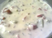 Paprika-Avocadodip zu Folienkartoffeln - Rezept