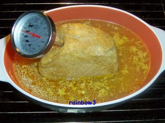 Rezept: Kochen: Kleiner Schweinebraten mit fruchtiger Sauce Bild Nr. 5 Kochen: Kleiner Schweinebraten mit fruchtiger Sauce - Rezept - Bild Nr. 5