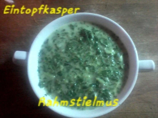 Rahmstielmus a`la Jörg - Rezept