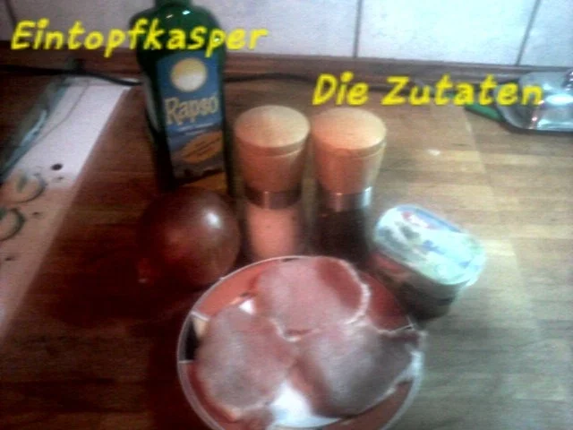 Kräuterzwiebel Steaks mit Rahmstielmus a`la Jörg und Salzkartoffeln - Rezept - Bild Nr. 2