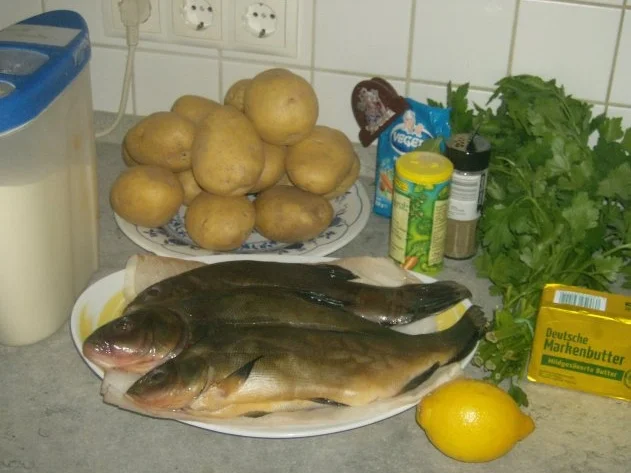 Schleie gebraten mit Petersilienkartoffeln - Rezept - Bild Nr. 2