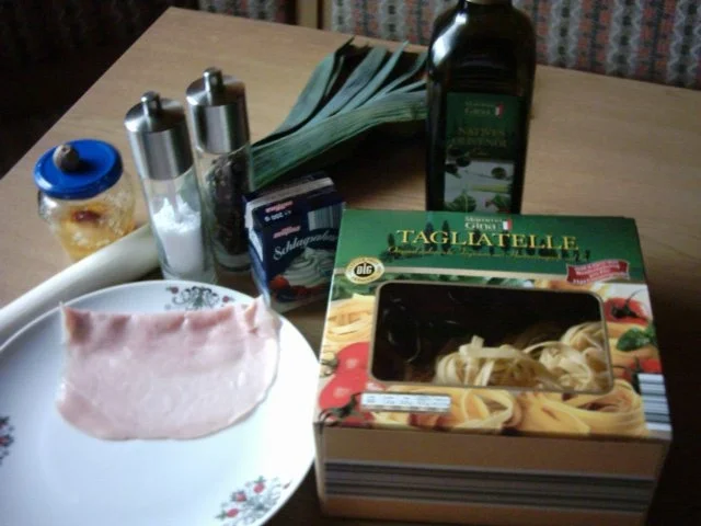 Pastasoße: Lauch-Schinken-Sahnesoße - Rezept - Bild Nr. 2