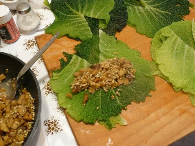 Rezept: Wirsingkohlrouladen mit Maronenfüllung Bild Nr. 10 Wirsingkohlrouladen mit Maronenfüllung - Rezept - Bild Nr. 10