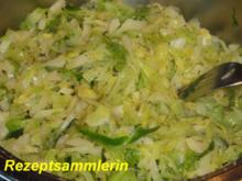 Gemüse:   SPITZKOHL - Rezept