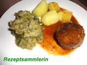 Fleisch:  FRIKADELLEN mit Sauce - Rezept