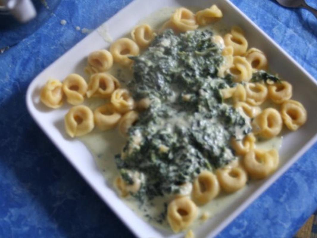 Tortellini mit Spinat Gorgonzola Sauce - schnell &amp; einfach - von Hoolhern