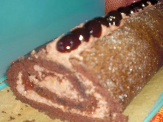 Schokoladenbisquitrolle - Rezept