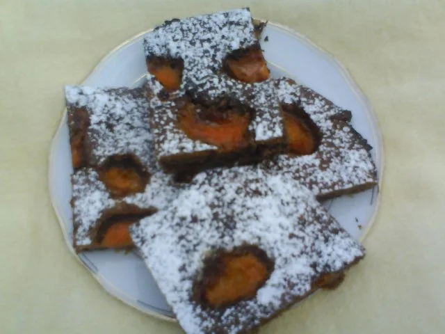 Rezept: Schoko-Nuss-Aprikosenkuchen Schoko-Nuss-Aprikosenkuchen - Rezept