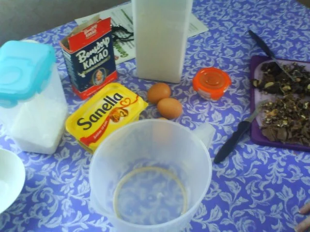 Rezept: Schoko-Nuss-Aprikosenkuchen Bild Nr. 2 Schoko-Nuss-Aprikosenkuchen - Rezept - Bild Nr. 2