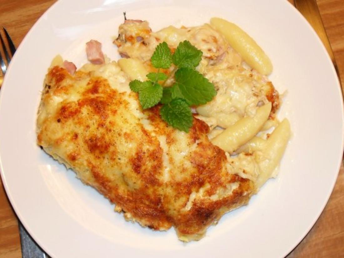 Schupfnudelauflauf mit Schupfnudeln und Sauerkraut - Rezept mit Bild ...