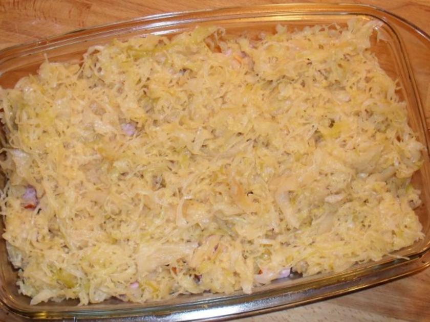 Schupfnudelauflauf mit Schupfnudeln und Sauerkraut - Rezept mit Bild ...