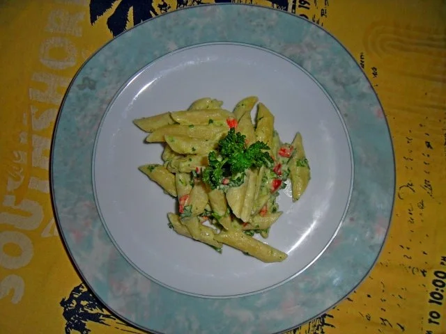 Rezept: Pasta mit Avocado-Limetten-Sauce Bild Nr. 9 Pasta mit Avocado-Limetten-Sauce - Rezept - Bild Nr. 9