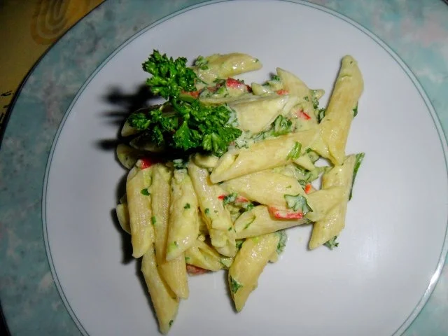 Rezept: Pasta mit Avocado-Limetten-Sauce Bild Nr. 2 Pasta mit Avocado-Limetten-Sauce - Rezept - Bild Nr. 2