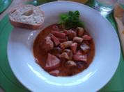 Mettpfanne mit Champignons - Rezept