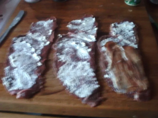 Rezept: Rinderrouladen in Apfel - Cidre - Soße a´la Jörg mit Anabelle Kartoffeln und Feldaslat Bild Nr. 3 Rinderrouladen in Apfel - Cidre - Soße a´la Jörg mit Anabelle Kartoffeln und Feldaslat - Rezept - Bild Nr. 3