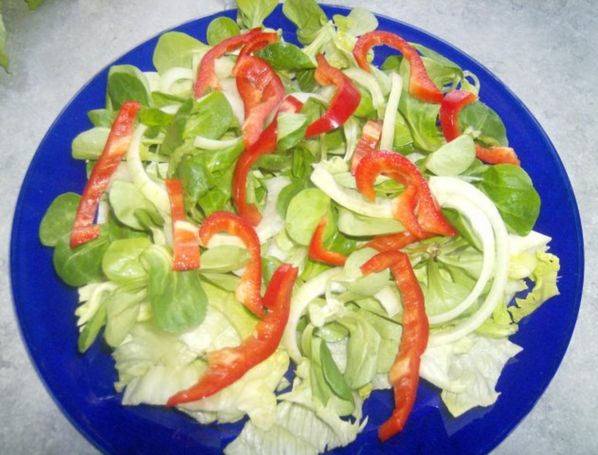 Salat mit warmen Schwammerl und Putenbrust - Rezept - Bild Nr. 6