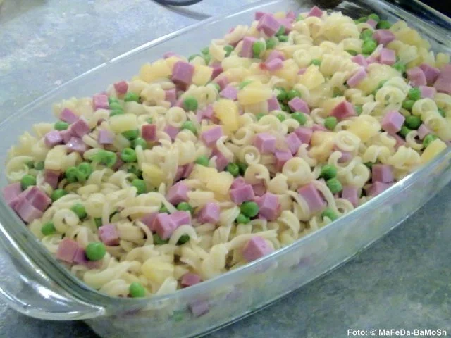 Nudel-Schinken-Auflauf 'Hawaii' - Rezept