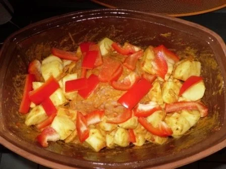 Braten von der Lachs auf Kartoffelbett mit Gemüse - Rezept - Bild Nr. 4