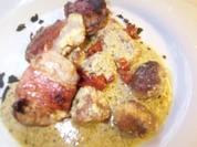 Gefülltes Schweinefilet springt in die Pfanne - Rezept