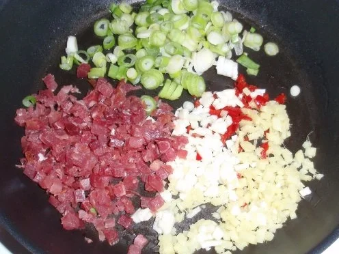 Linguini-Gemüse-Schinken-Pfanne - Rezept - Bild Nr. 4