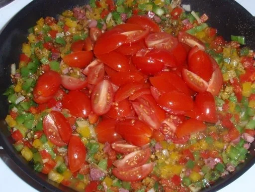 Linguini-Gemüse-Schinken-Pfanne - Rezept - Bild Nr. 8