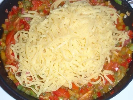 Linguini-Gemüse-Schinken-Pfanne - Rezept - Bild Nr. 11