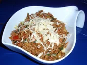 Hack-Gemüse-Soße mit Linguini - Rezept