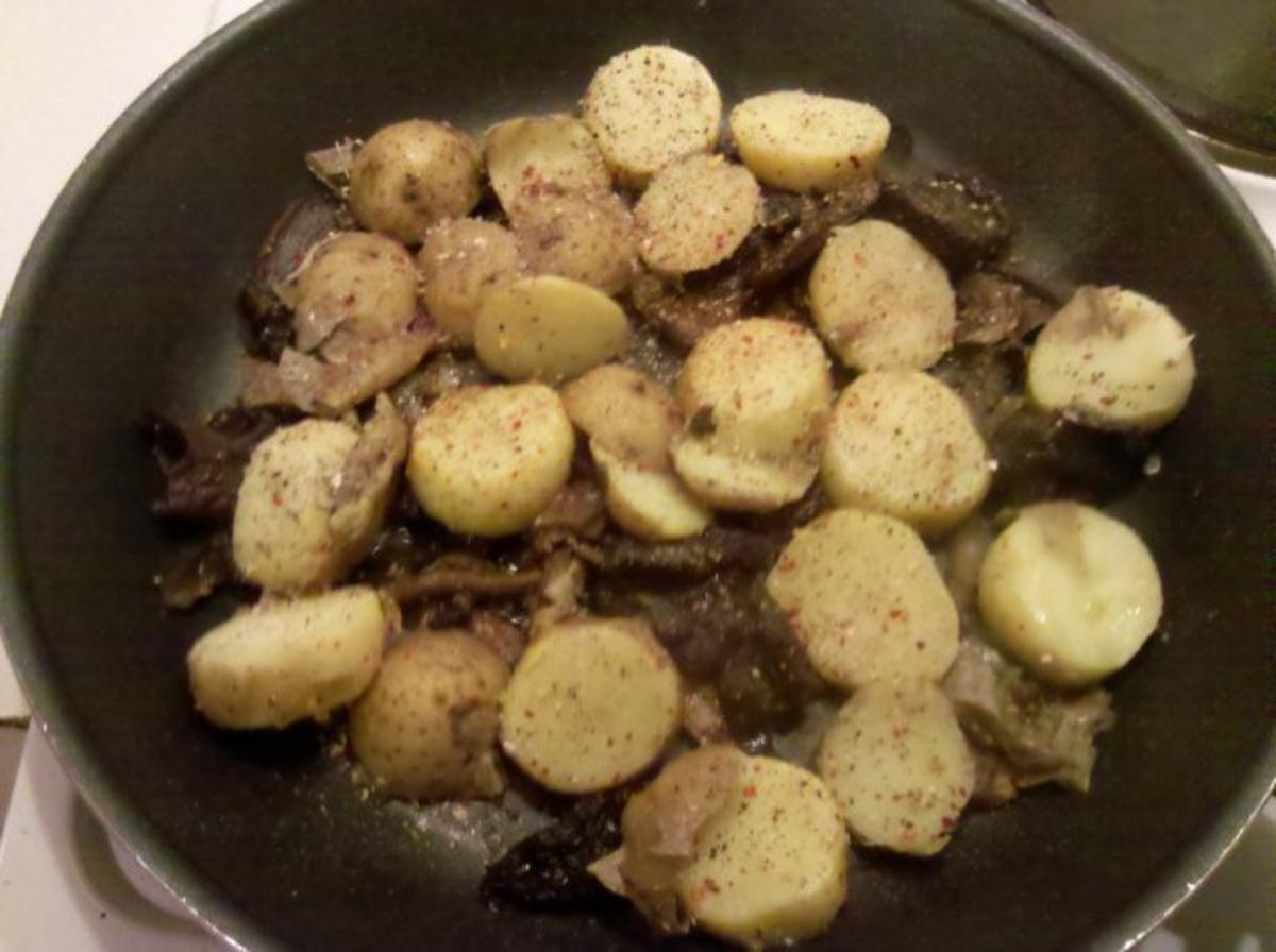 Vegetarisch: Pilz-Kartoffelpfanne - Rezept - Bild Nr. 4