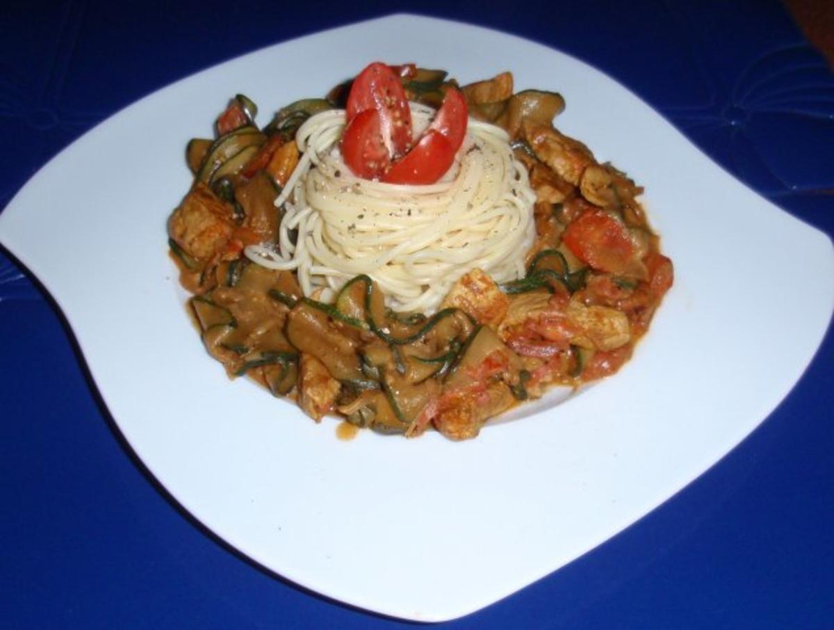 Zucchini-Filet-Pfanne mit Spaghetti - Rezept - Bild Nr. 12