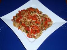 Bunte Spaghetti-Gemüse-Pfanne - Rezept