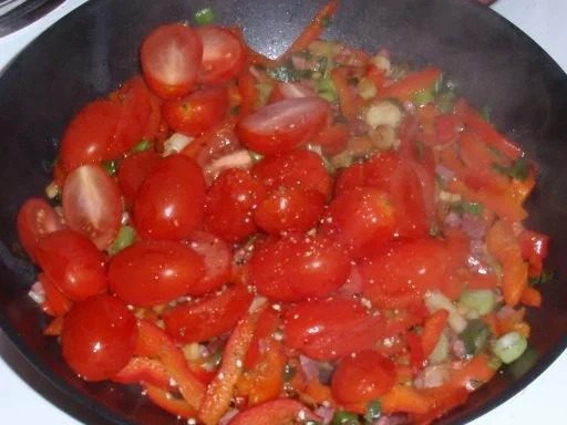 Bunte Spaghetti-Gemüse-Pfanne - Rezept - Bild Nr. 4