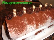 Biskuit:  ERDBEER - SAHNE - ROLLE - Rezept