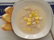 Kokos-Mango-Suppe mit Hähnchenbrust - Rezept