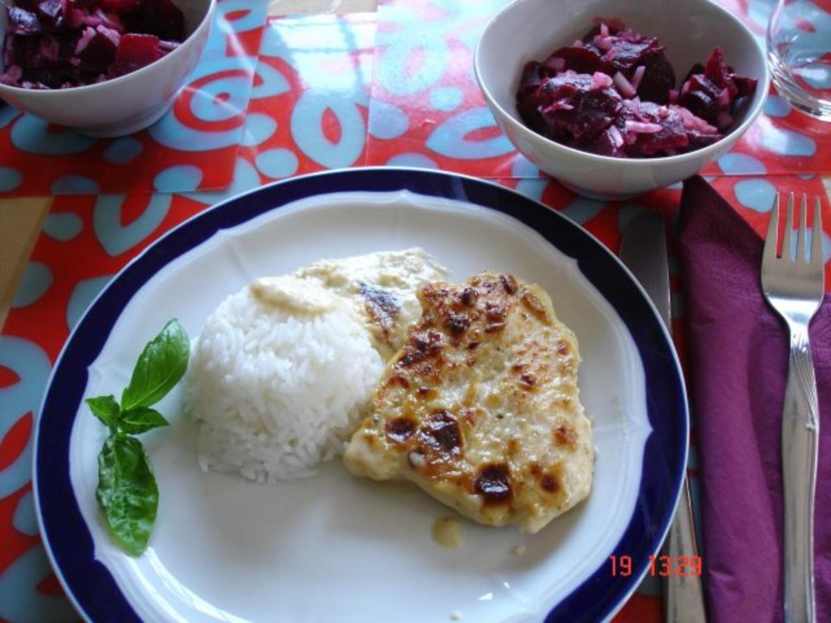 Bilder für Zwiebel-Sahne Hähnchen - Rezept