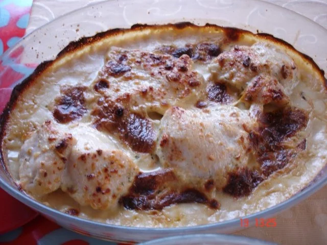 Zwiebel-Sahne Hähnchen - Rezept - Bild Nr. 4