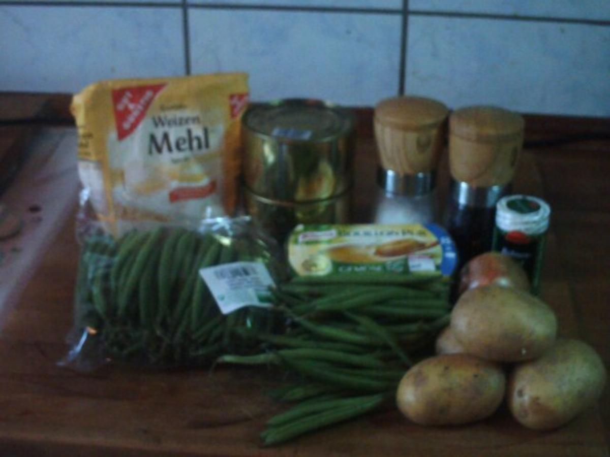 Grüne Bohnen mit Dosenfleisch und Kartoffeln - Rezept - Bild Nr. 2