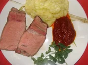 Fleisch : Rosa gebratenes, gespritztes Ochsenkotelett XXL - Rezept