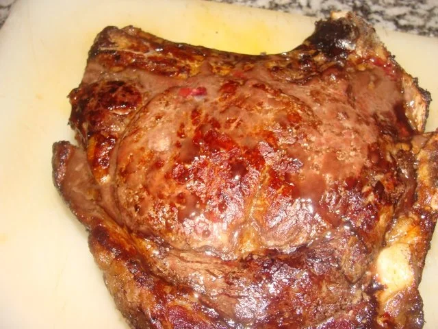 Fleisch : Rosa gebratenes, gespritztes Ochsenkotelett XXL - Rezept - Bild Nr. 3