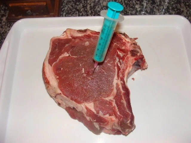 Fleisch : Rosa gebratenes, gespritztes Ochsenkotelett XXL - Rezept - Bild Nr. 4