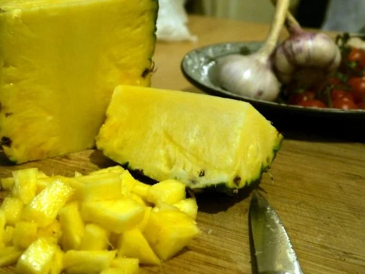 Rezept: Scharf-Süsses Ananas-Hähnchen an Basmati-Reis Bild Nr. 2 Scharf-Süsses Ananas-Hähnchen an Basmati-Reis - Rezept - Bild Nr. 2