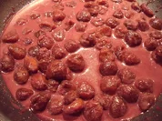 Rezept: Glasierte Maronen in Rotwein-Sauce Glasierte Maronen in Rotwein-Sauce - Rezept