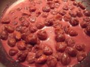 Glasierte Maronen in Rotwein-Sauce - Rezept