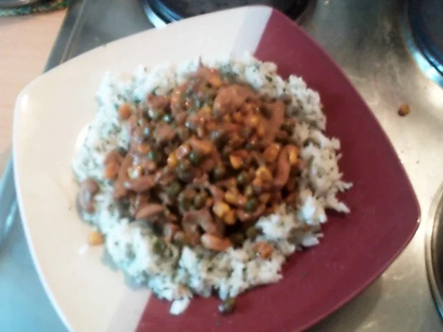 Mariniertes Schweinerahmgeschnetzeltes mit Reisrand - Rezept - Bild Nr. 12