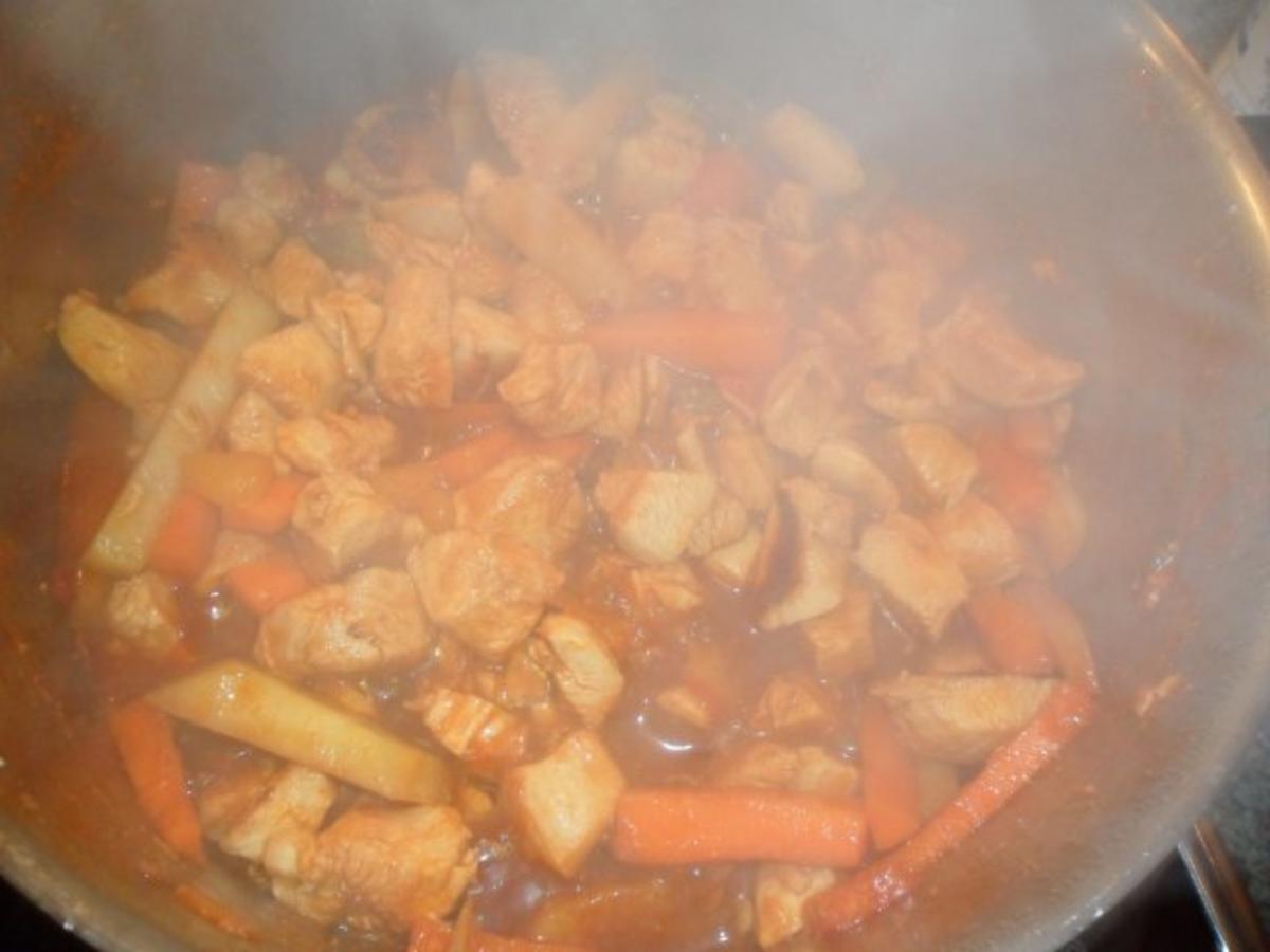 süße currysuppe mit huhn - Rezept Eingereicht von