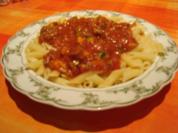 Zucchini - Hackfleisch - Sauce - Rezept