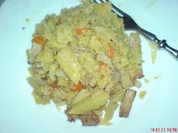 WIRSINGKOHLPFANNE mit Putenfiletstreifen - Rezept