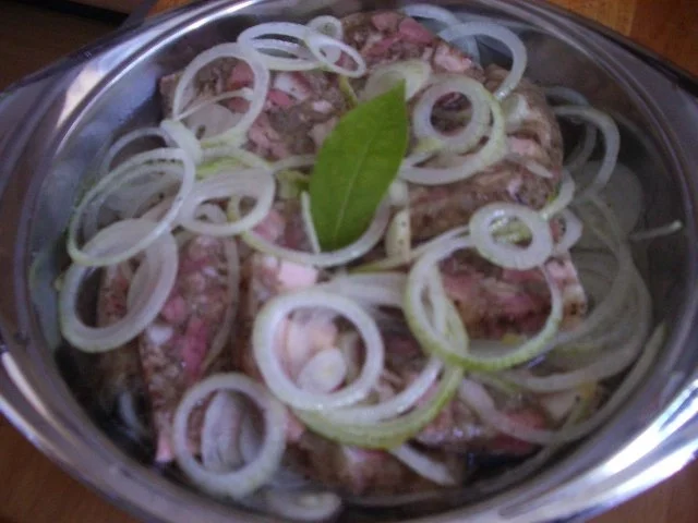 Rezept: Bratkartoffeln mit eingelegter Schüsselsülze Bild Nr. 4 Bratkartoffeln mit eingelegter Schüsselsülze - Rezept - Bild Nr. 4