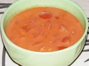 Fruchtige Tomaten-Knoblauch-Creme-Suppe - Rezept