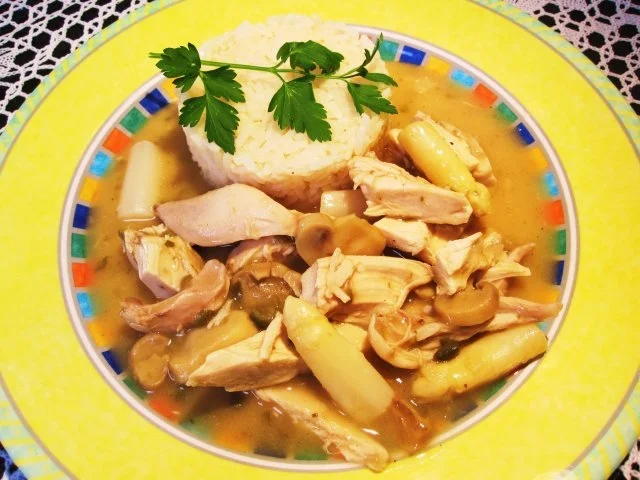 Rezept: Hühnchenfleisch mit Reis Hühnchenfleisch mit Reis - Rezept